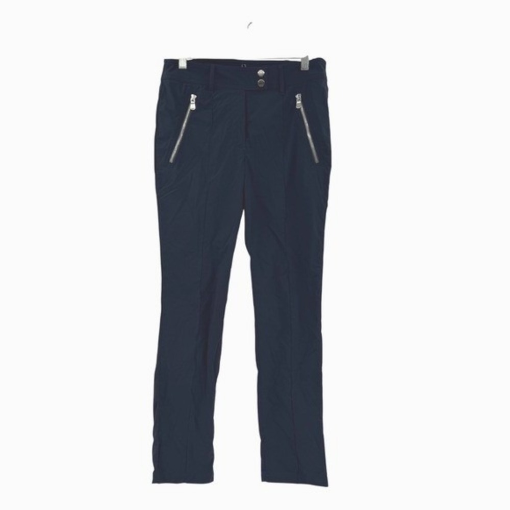 Anatomie Slim Fit Travel Pants Navy Blue‎ Size Small Zipper Pockets